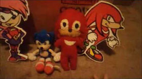 My Official hand-made Knuckles the Echidna Plush by Tamers12345